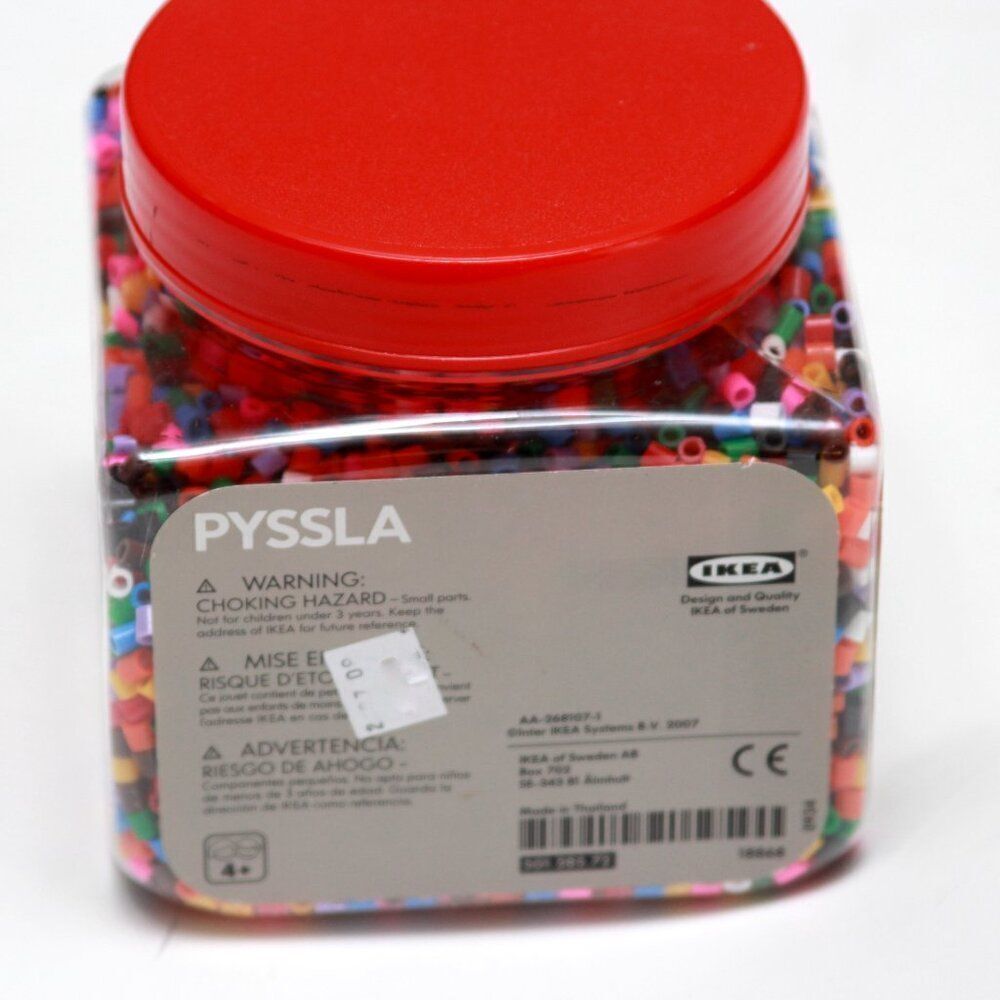 Ikea Pyssla (Perler) Beads Multi Color Rainbow Craft Beads +4 Boards - Picture 3 of 4